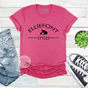 Elliefont Styles Graphic Logo Shirt