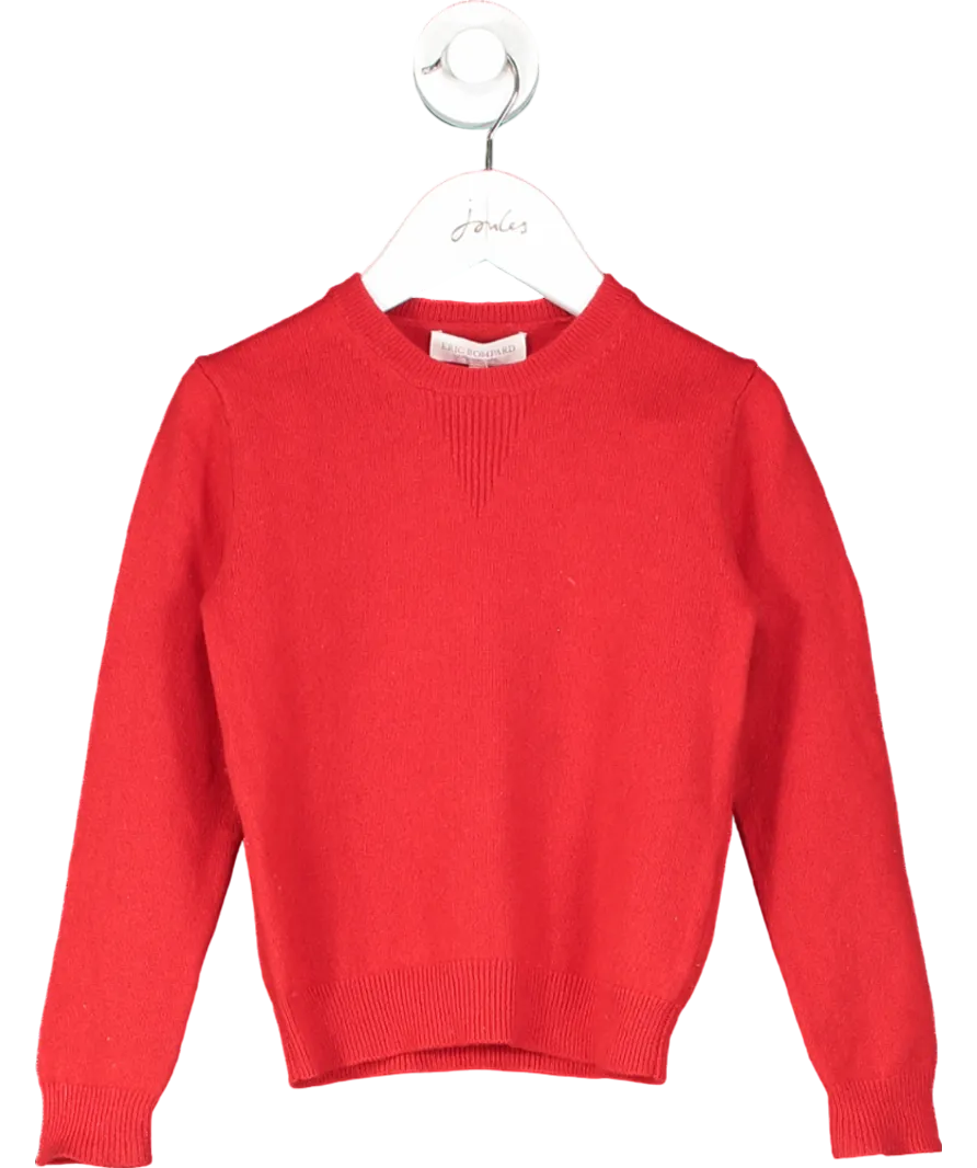 Eric Bompard Red Wool Cashmere Jumper 4 Years