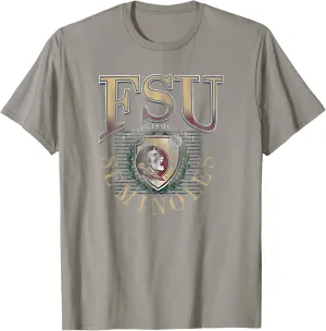 Florida State Seminoles Vintage Emblem 90's Slate Gray T-Shirt