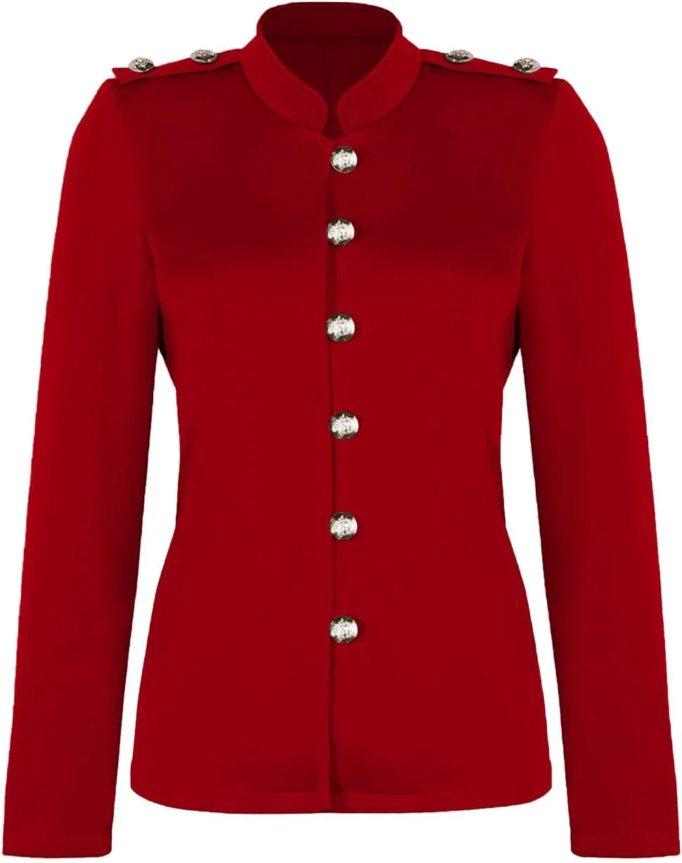 JEGULV Blazer Jackets for Womens Mock Neck Button Jacket Open Front Cardigan Blouse Tops Business Casual Suit Coats