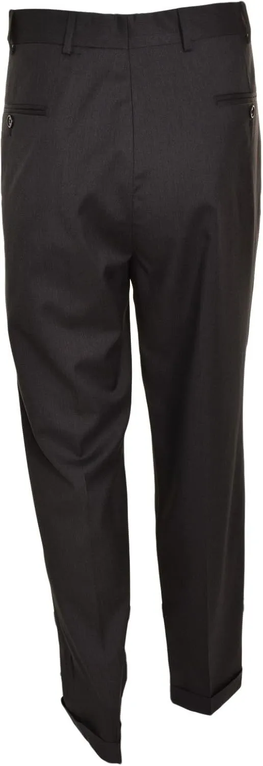 KIRKLAND Signature Men's Pleated Italian Wool Dress Slacks
