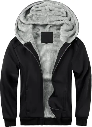 LBL Leading the Better Life Men's Pullover Winter Jackets Hooed Fleece Hoodies Sweatshirt Wool Warm Thick Coats
