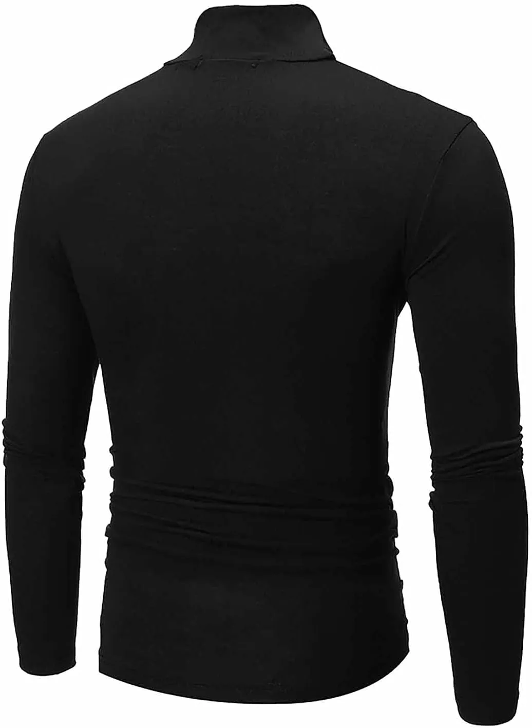 Men's Knitted Pullover Sweater Casual Turtleneck Slim Fit Basic Tops Long Sleeve Soft Plain Sweaters Winter Clothes