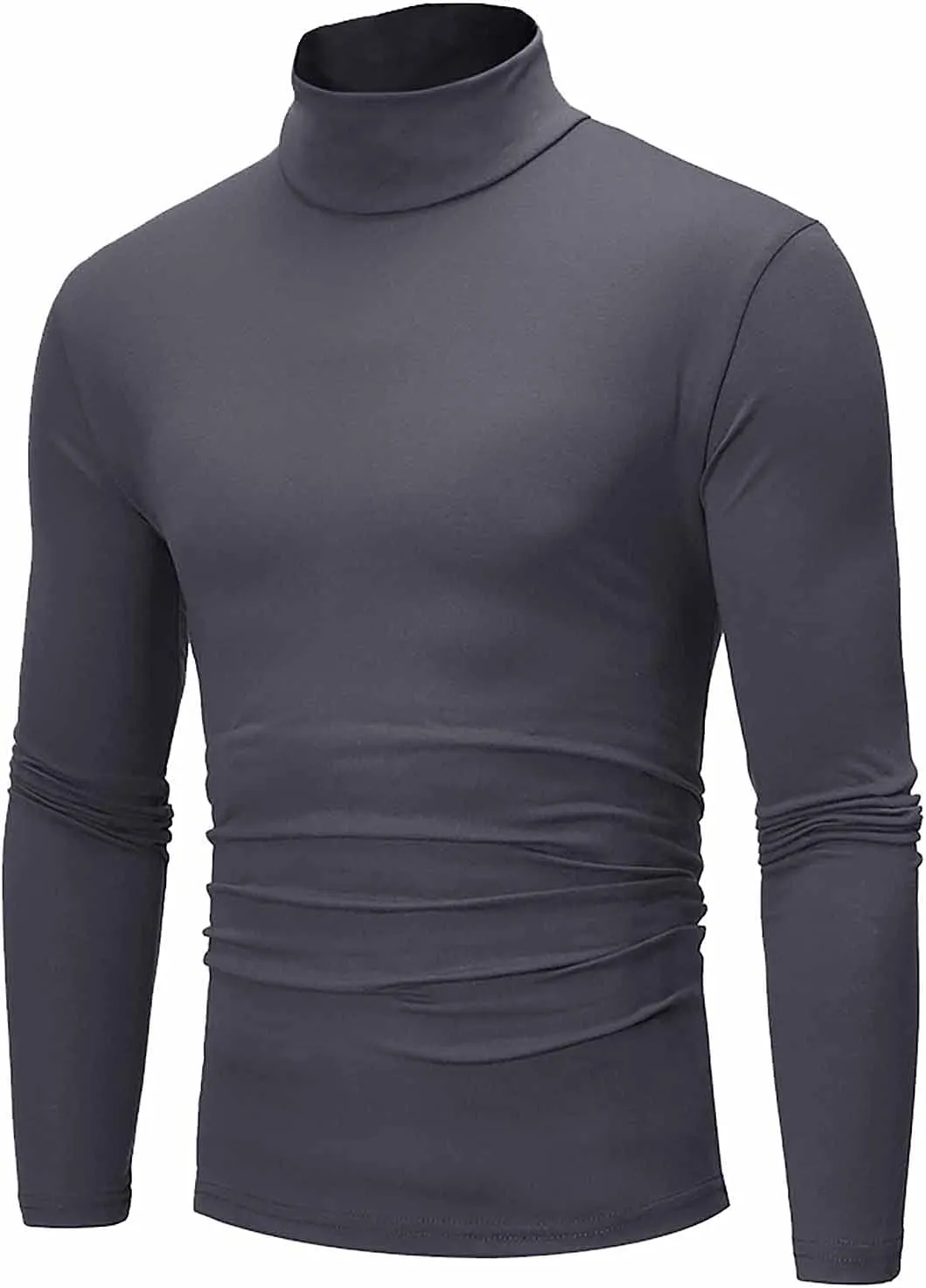 Men's Knitted Pullover Sweater Casual Turtleneck Slim Fit Basic Tops Long Sleeve Soft Plain Sweaters Winter Clothes