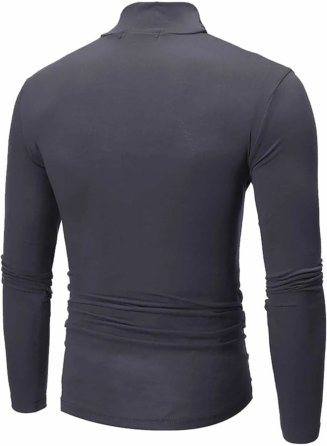 Men's Knitted Pullover Sweater Casual Turtleneck Slim Fit Basic Tops Long Sleeve Soft Plain Sweaters Winter Clothes