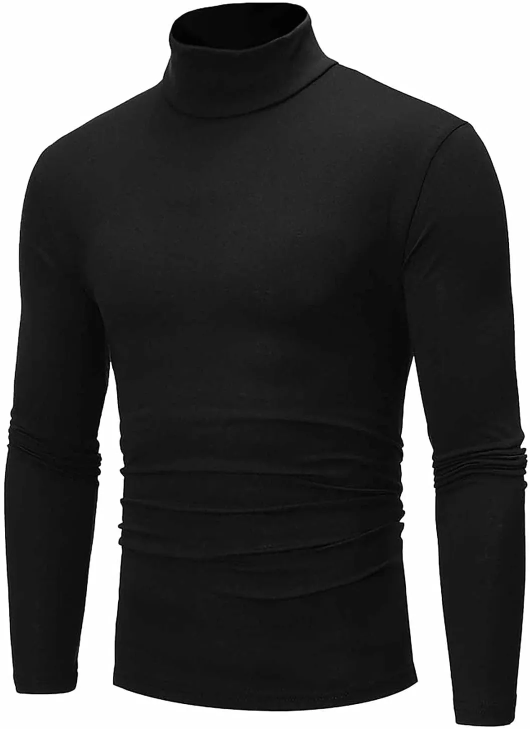 Men's Knitted Pullover Sweater Casual Turtleneck Slim Fit Basic Tops Long Sleeve Soft Plain Sweaters Winter Clothes