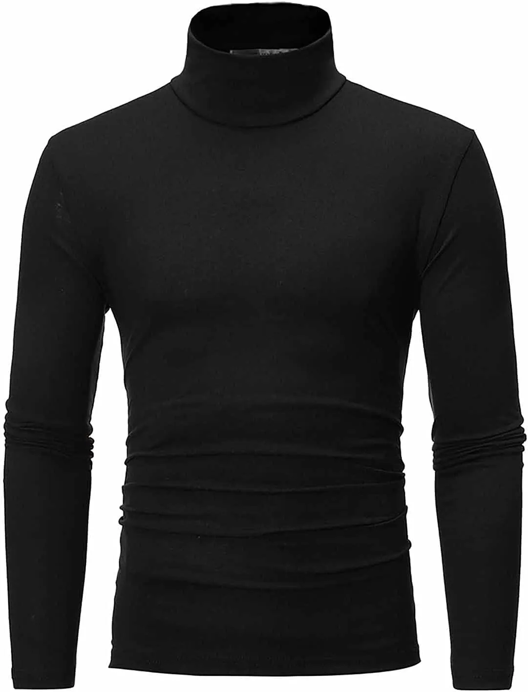 Men's Knitted Pullover Sweater Casual Turtleneck Slim Fit Basic Tops Long Sleeve Soft Plain Sweaters Winter Clothes