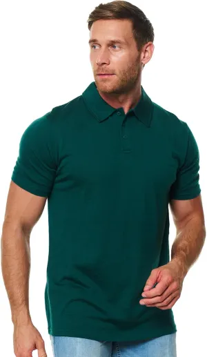 Merino Wool Polo Shirt Men - Anti-Odor 100% Merino Wool Shirts for Men Short Sleeve and Long Sleeve Breathable Polo