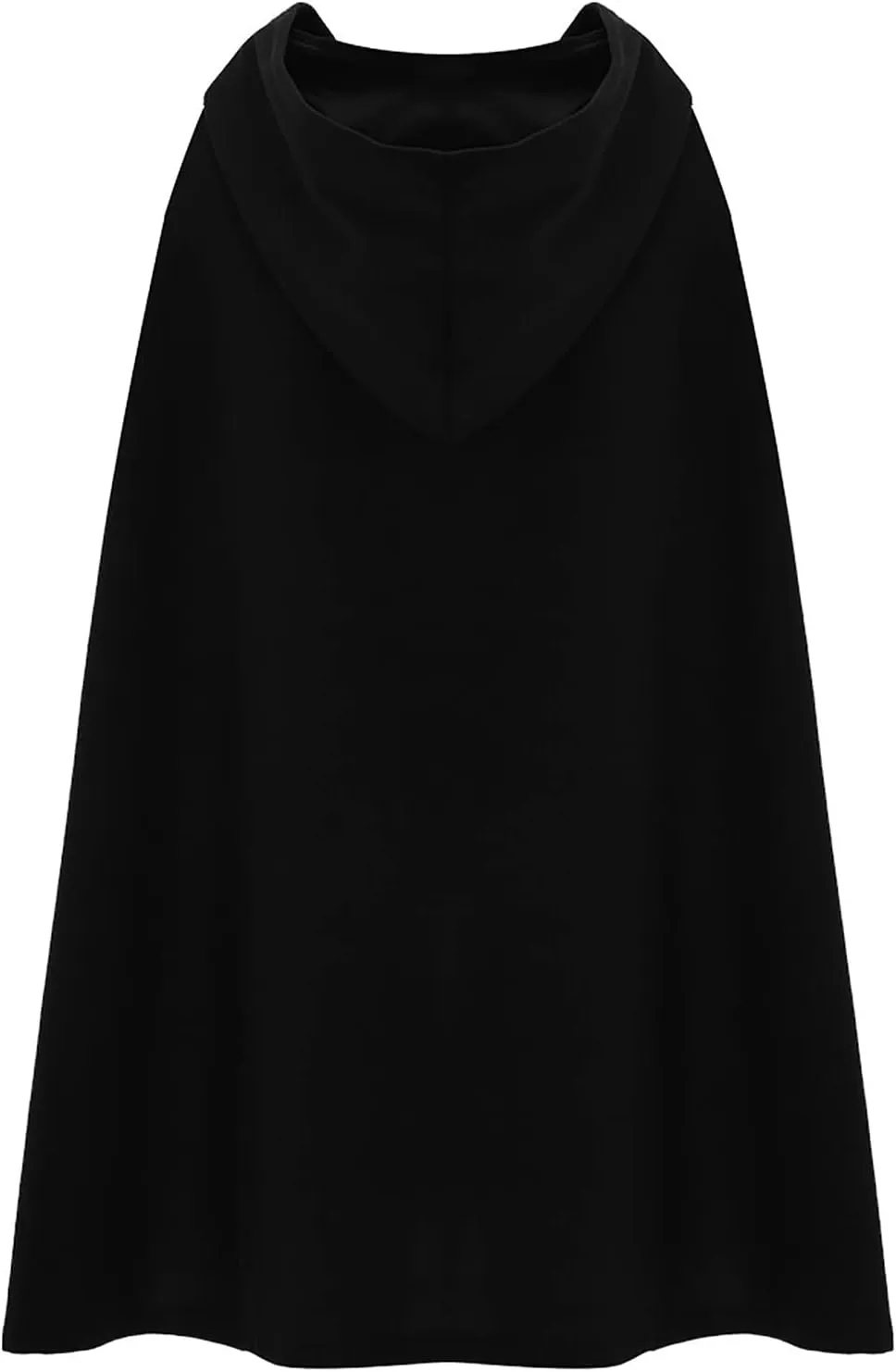 NATHGAM Women's Wool Blend Hooded Capes Baggy Fall Winter Windproof Cloaks Plus Size Cute Thicken Warm Maxi Cardigan Coats