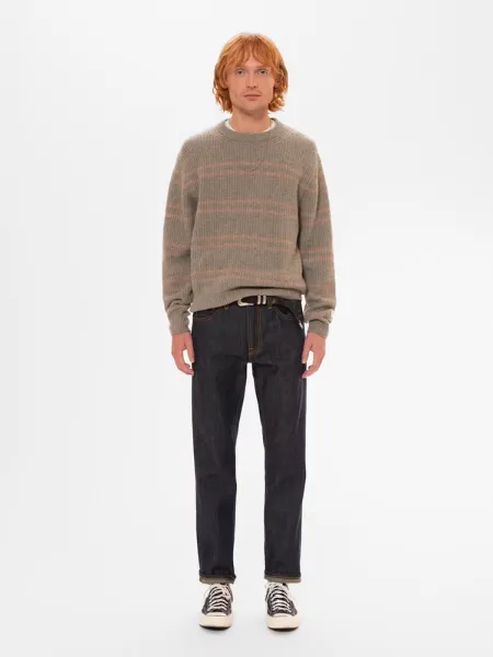 NUDIE JEANS MEN'S GURRA STRIPED SWEATER