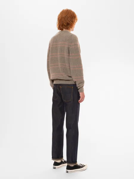 NUDIE JEANS MEN'S GURRA STRIPED SWEATER