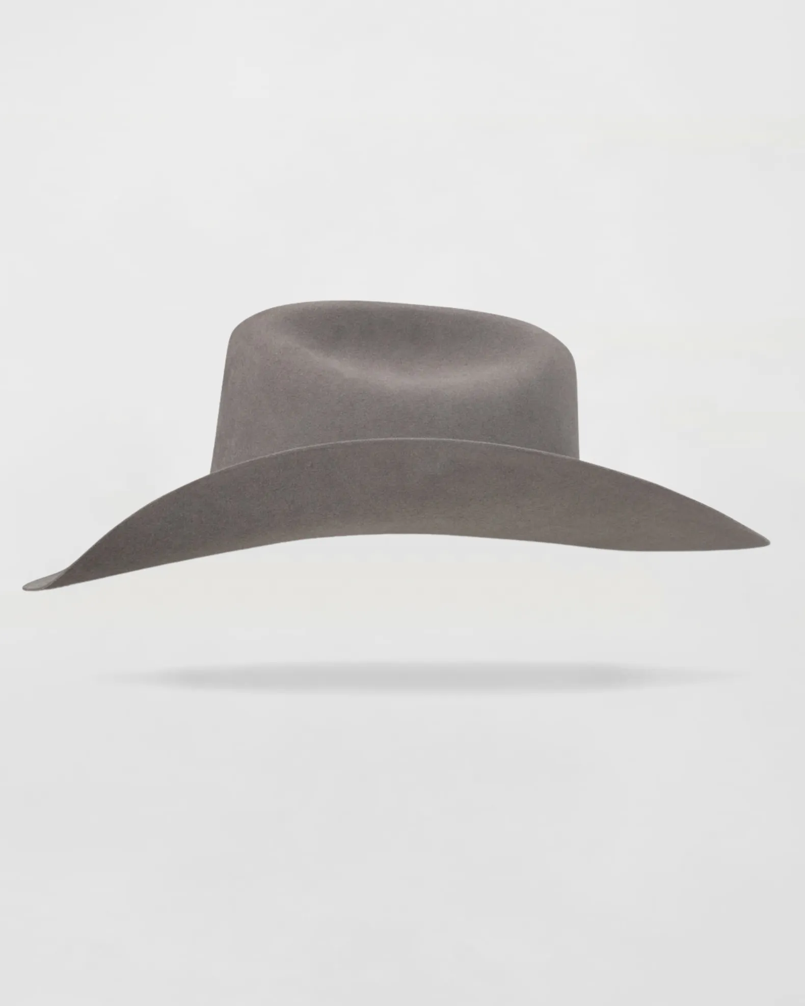 Rustic Rider Felt Cowboy Hat in Grey