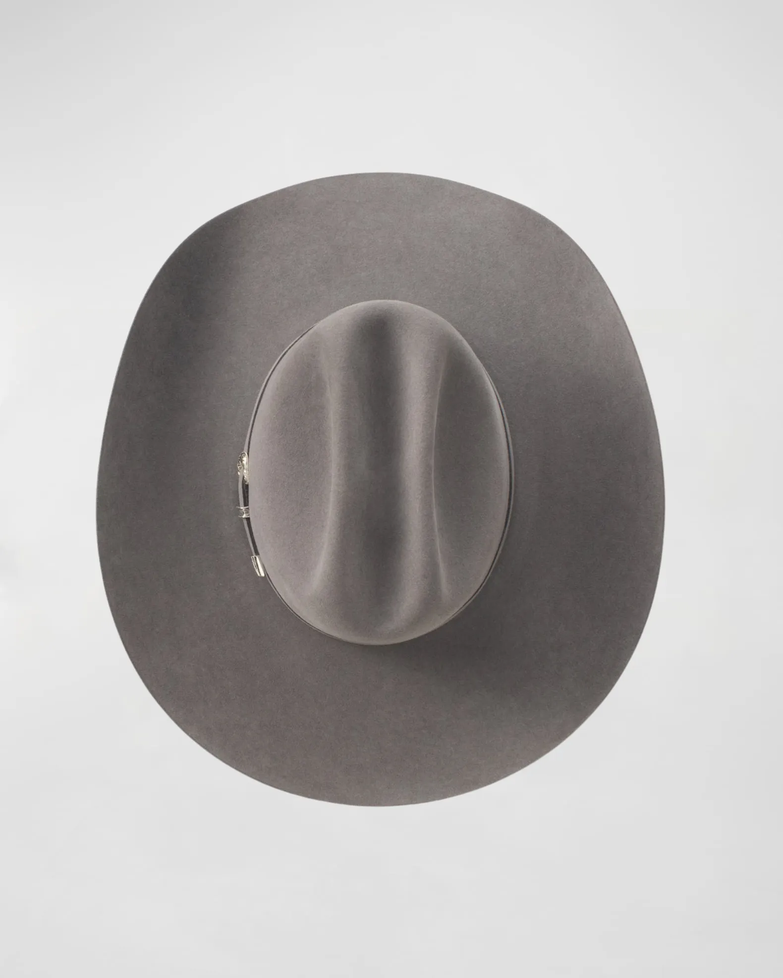 Rustic Rider Felt Cowboy Hat in Grey