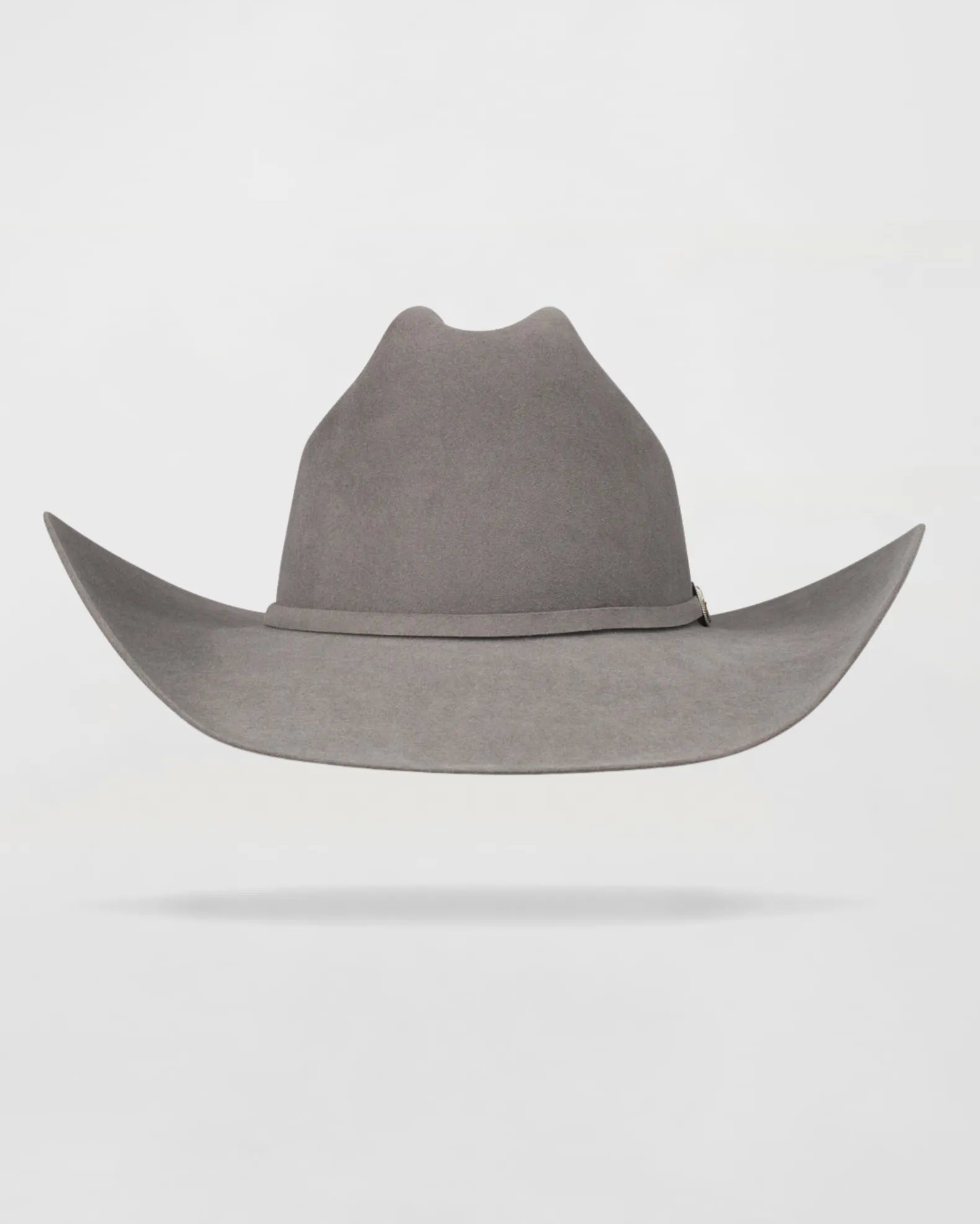 Rustic Rider Felt Cowboy Hat in Grey