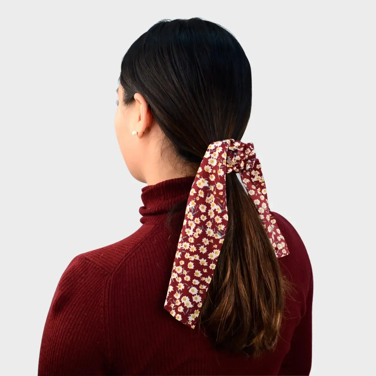 Scrunchie Ribbon Hair Tie - 2 Styles