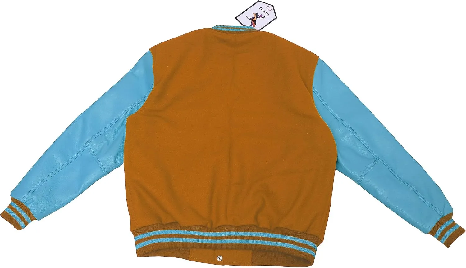 Unisex Women/Mens Varsity Letterman Jacket College Baseball Bomber Wool   Genuine Blue Leather Sleeves