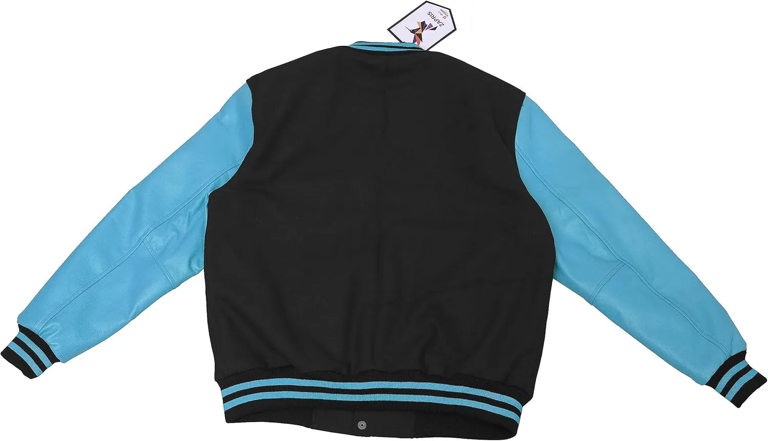 Unisex Women/Mens Varsity Letterman Jacket College Baseball Bomber Wool   Genuine Blue Leather Sleeves