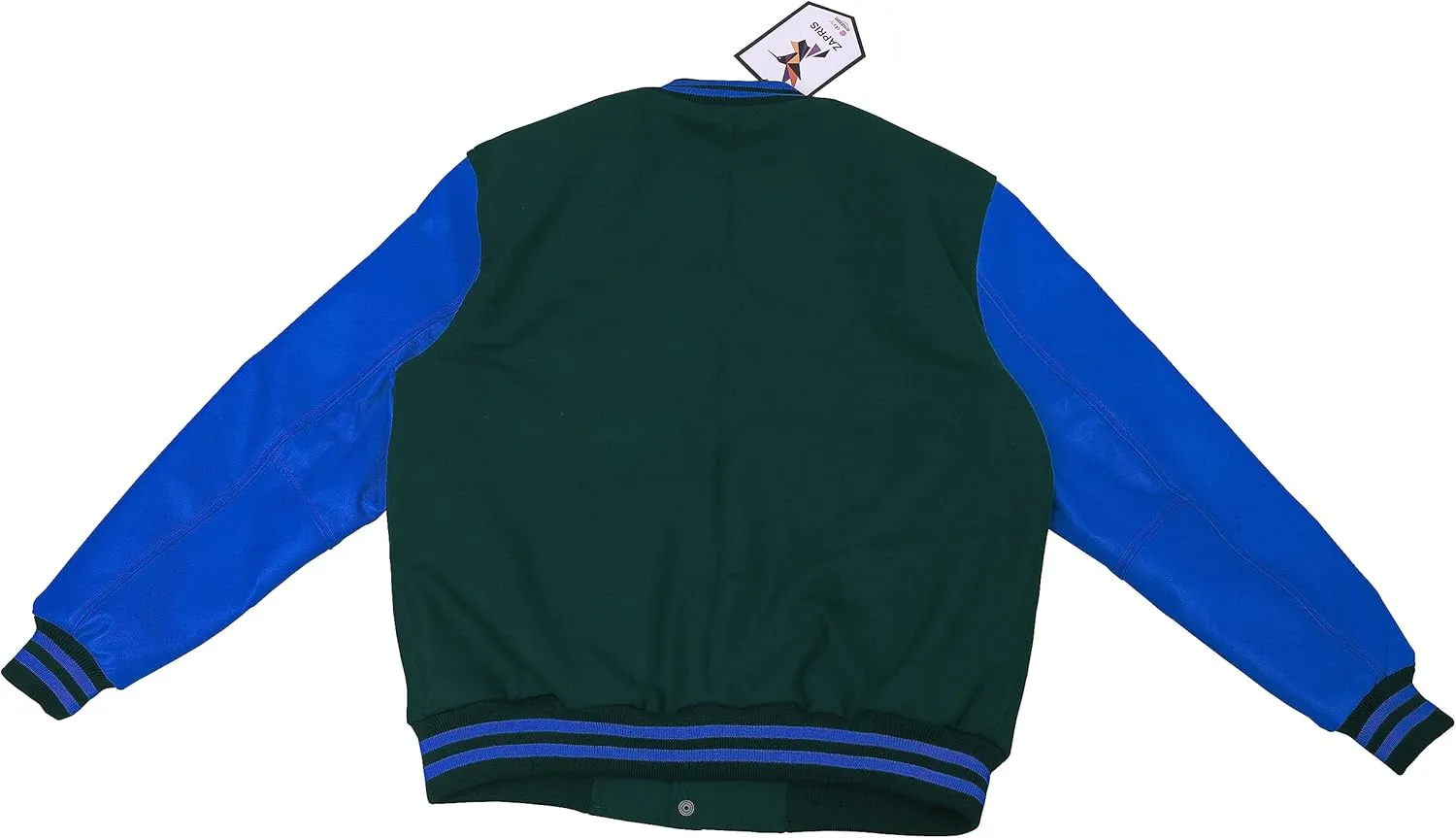 Unisex Women/Mens Varsity Letterman Jacket College Baseball Bomber Wool   Royal Blue Leather Sleeves