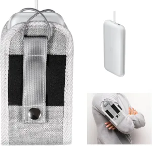 Wearable Pouch for Apple Vision pro Battery Pack, Wearable Holder, Armband Pouch(Tweed Gray)