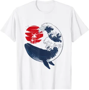 Whale Tail in Waves | Orca Ocean Great Wave T-Shirt