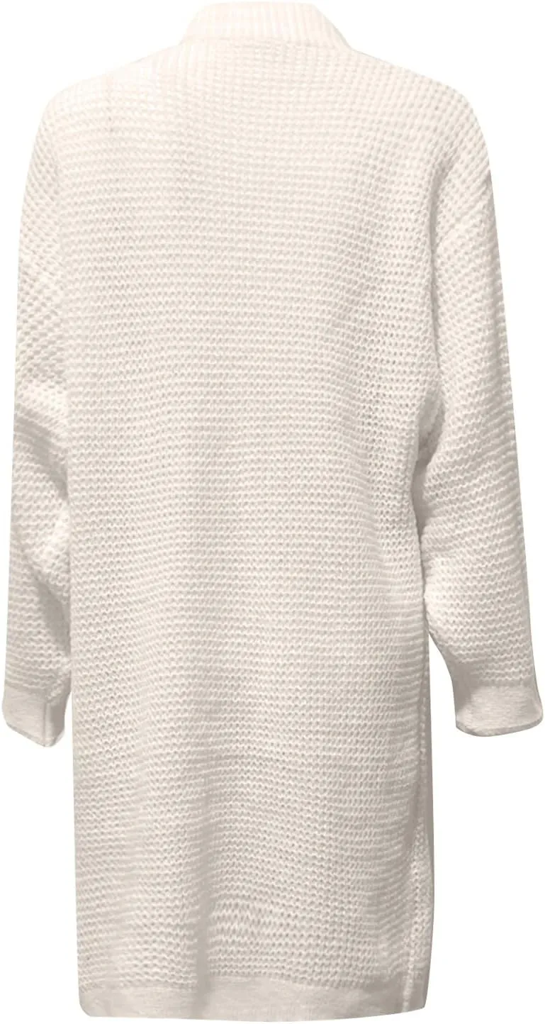 Winter and Fall Sweater Coat for Women Long Sleeve Knit Open Front Cardigans Outwear Tops with Pockets