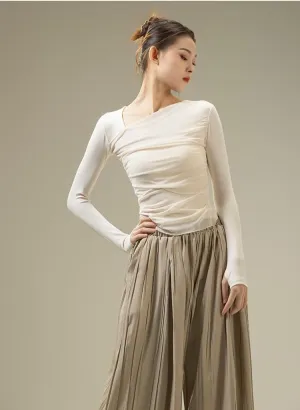 Women Ballet Wrap Top Long Sleeve Pullover Jacket Cotton Bolero Belly Dance Cardigan Tops Gym Yoga Sport Shirts