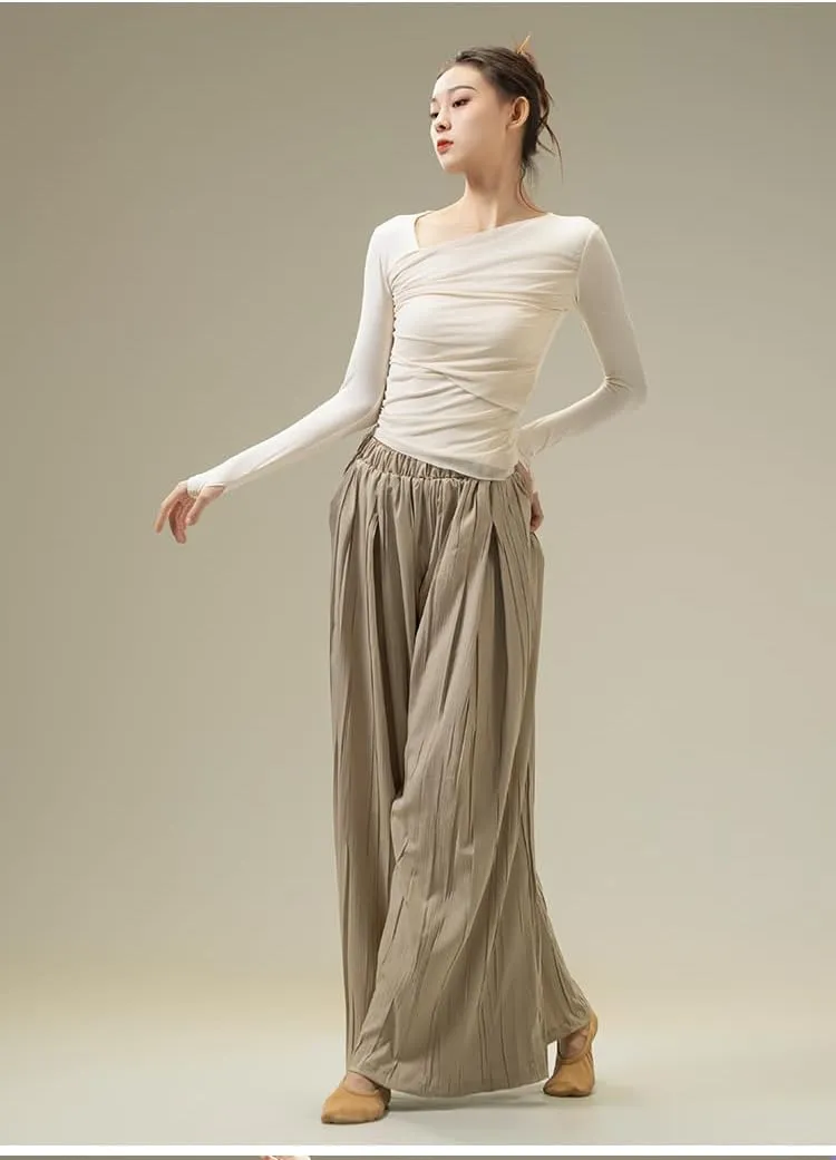 Women Ballet Wrap Top Long Sleeve Pullover Jacket Cotton Bolero Belly Dance Cardigan Tops Gym Yoga Sport Shirts